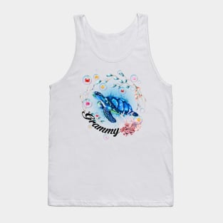 Vintage Grammy Summer Holiday Ocean Beach Vacation Tank Top